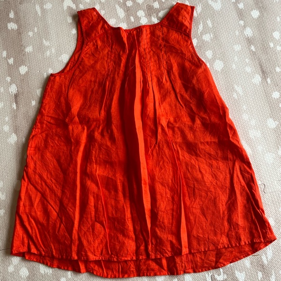 J. Crew 100% Linen Sleeveless Red Top, Size 0 ❤️ - Picture 5 of 5